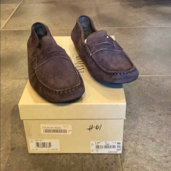 Armani Suede Moc Loafers NWT